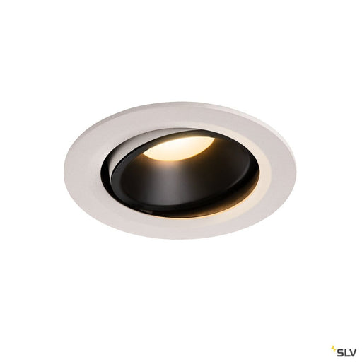 Numinos Dl L, Indoor Led Recessed Ceiling Light White/black 3000k 40° Gimballed, Rotating And Pivoting - Toplightco