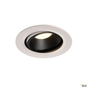 Numinos Dl L, Indoor Led Recessed Ceiling Light White/black 4000k 55° Gimballed, Rotating And Pivoting - Toplightco