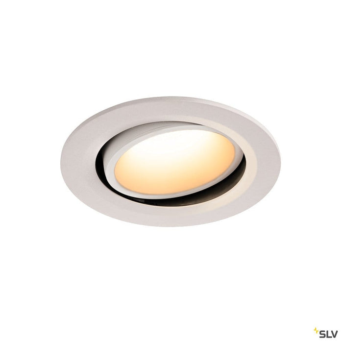 Numinos Dl L, Indoor Led Recessed Ceiling Light White/white 3000k 20° Gimballed, Rotating And Pivoting - Toplightco