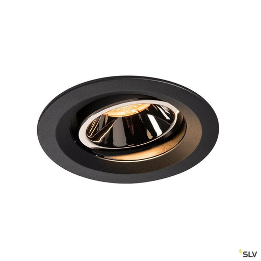 Numinos Dl M, Indoor Led Recessed Ceiling Light Black/chrome 2700k 20° Gimballed, Rotating And Pivoting - Toplightco