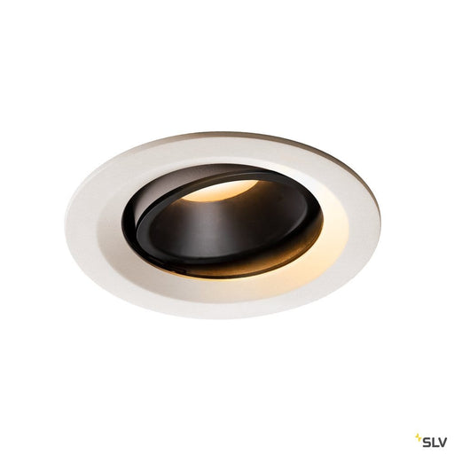 Numinos Dl M, Indoor Led Recessed Ceiling Light White/black 2700k 40° Gimballed, Rotating And Pivoting - Toplightco