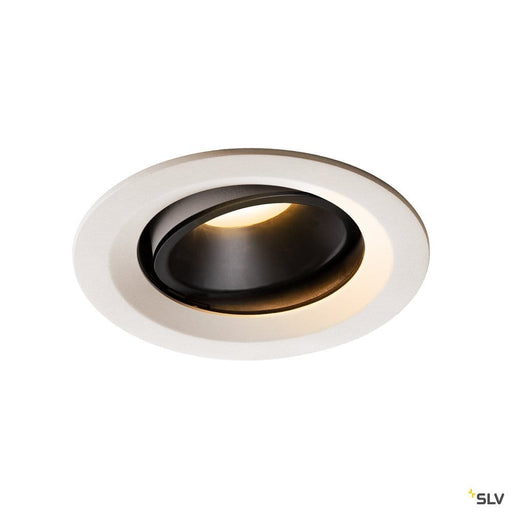 Numinos Dl M, Indoor Led Recessed Ceiling Light White/black 3000k 40° Gimballed, Rotating And Pivoting - Toplightco