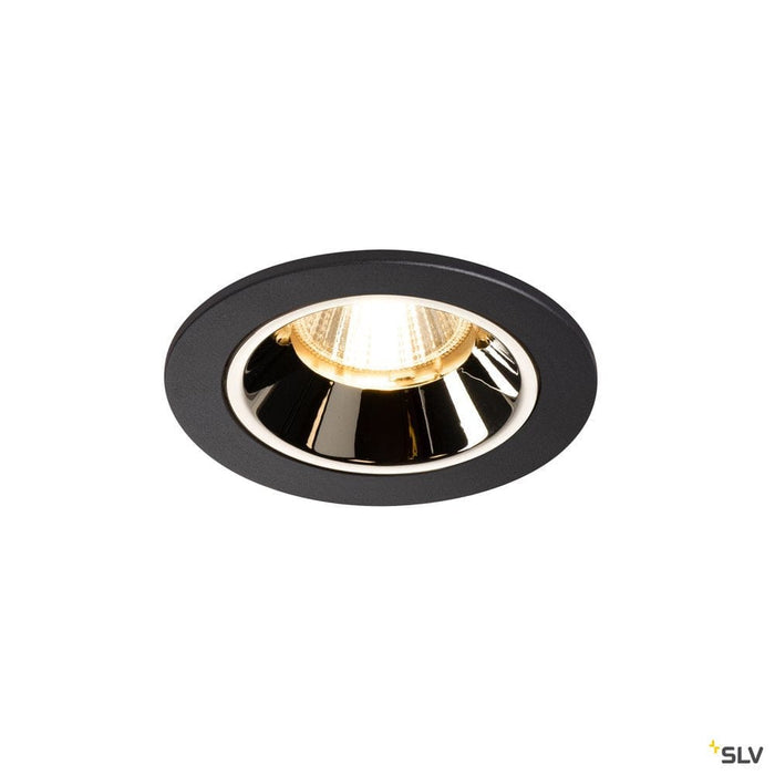 Numinos Dl S, Indoor Led Recessed Ceiling Light Black/chrome 3000k 20° - Toplightco