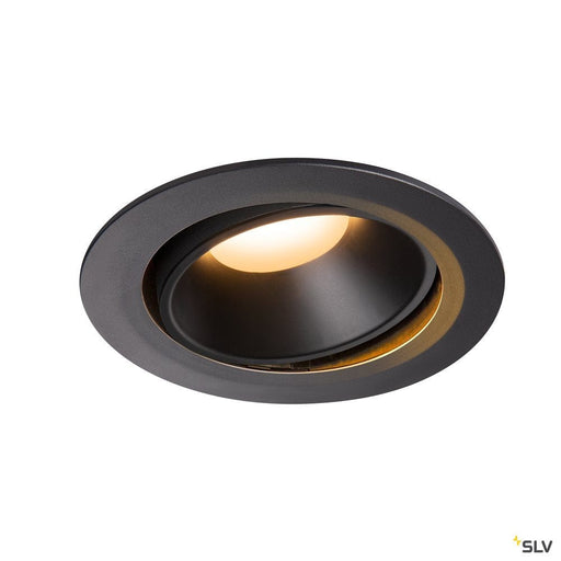 Numinos Dl Xl, Indoor Led Recessed Ceiling Light Black/black 2700k 20° Gimballed, Rotating And Pivoting - Toplightco