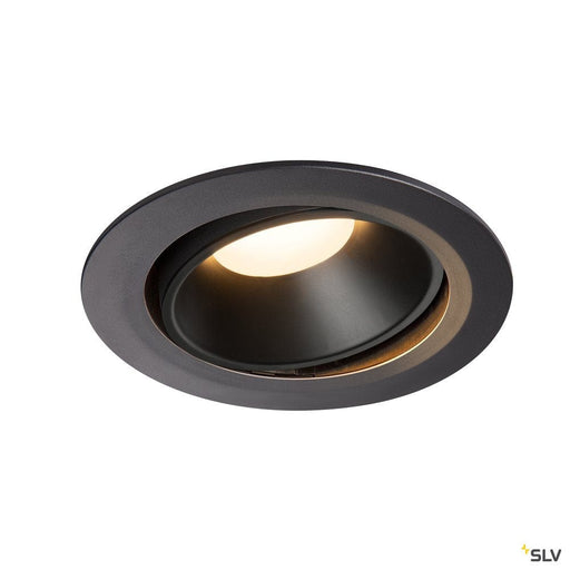 Numinos Dl Xl, Indoor Led Recessed Ceiling Light Black/black 3000k 40° Gimballed, Rotating And Pivoting - Toplightco