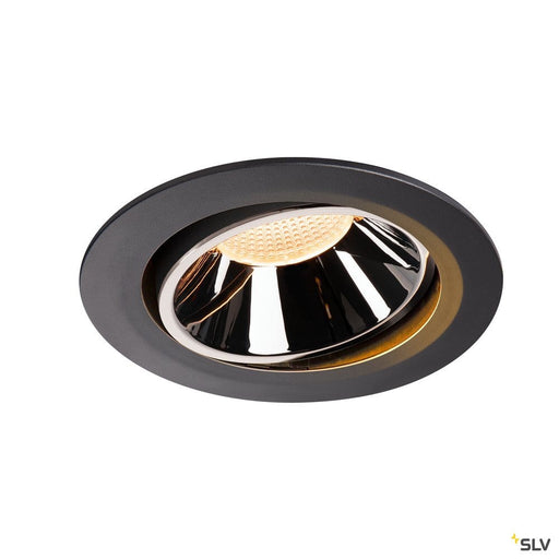 Numinos Dl Xl, Indoor Led Recessed Ceiling Light Black/chrome 2700k 40° Gimballed, Rotating And Pivoting - Toplightco
