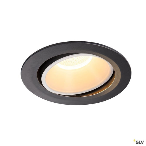 Numinos Dl Xl, Indoor Led Recessed Ceiling Light Black/white 3000k 20° Gimballed, Rotating And Pivoting - Toplightco