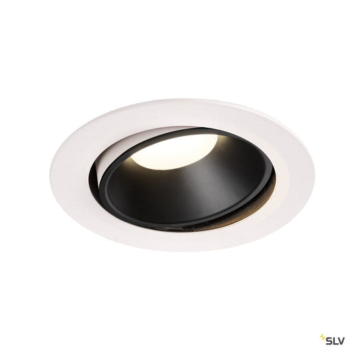 Numinos Dl Xl, Indoor Led Recessed Ceiling Light Black/white 4000k 20° Gimballed, Rotating And Pivoting - Toplightco