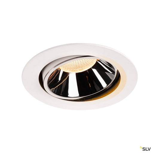 Numinos Dl Xl, Indoor Led Recessed Ceiling Light White/chrome 2700k 55° Gimballed, Rotating And Pivoting - Toplightco