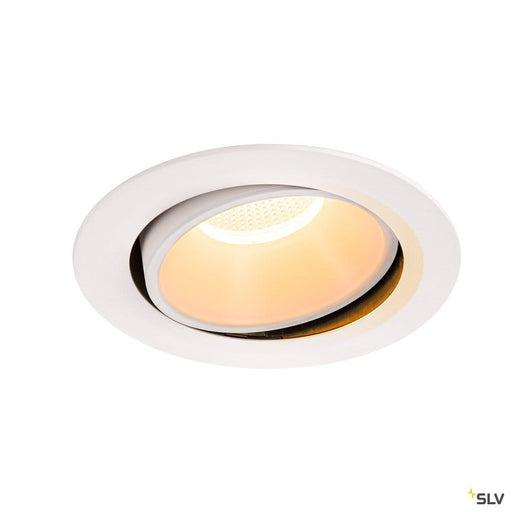 Numinos Dl Xl, Indoor Led Recessed Ceiling Light White/white 2700k 55° Gimballed, Rotating And Pivoting - Toplightco