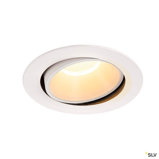 Numinos Dl Xl, Indoor Led Recessed Ceiling Light White/white 3000k 20° Gimballed, Rotating And Pivoting - Toplightco