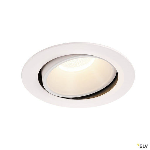 Numinos Dl Xl, Indoor Led Recessed Ceiling Light White/white 4000k 40° Gimballed, Rotating And Pivoting - Toplightco