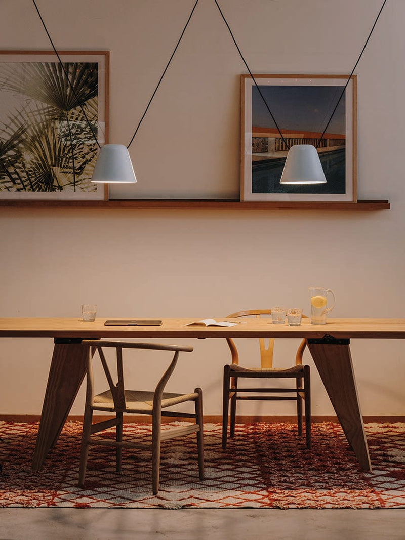 PENDANT ATTIC 2 BODIES CONIC SHAPE 2200MM E27 30 WHITE 1832LM