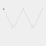 PENDANT ATTIC 2 BODIES HEXAGONAL SHAPE 1200MM SIDE E27 30 WHITE 2170LM