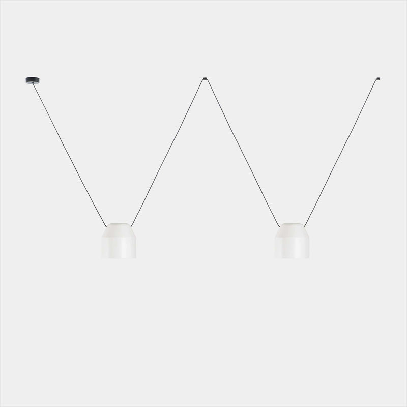 PENDANT ATTIC 2 BODIES HEXAGONAL SHAPE 2200MM SIDE E27 30 WHITE 2170LM