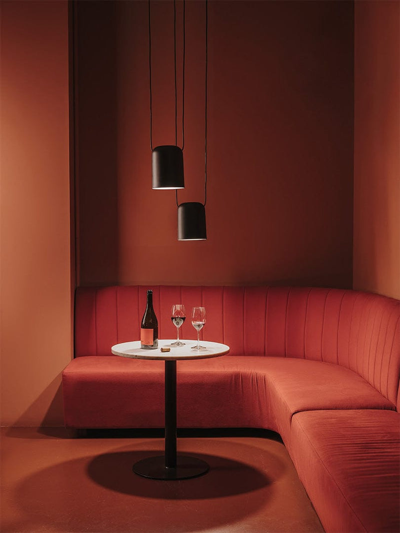 PENDANT ATTIC 2 BODIES RECTANGULAR SHAPE 2200MM E27 30 BLACK 1537LM