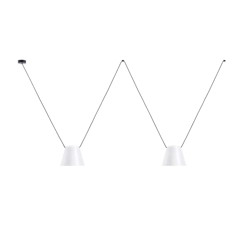 PENDANT ATTIC DOUBLE CONIC SHAPE E27 30 WHITE 916LM 00-7395-05-14
