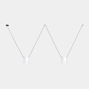 PENDANT ATTIC DOUBLE RECTANGULAR SHAPE E27 30 WHITE 1537LM