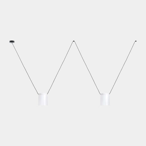 PENDANT ATTIC DOUBLE RECTANGULAR SHAPE E27 30 WHITE 1537LM