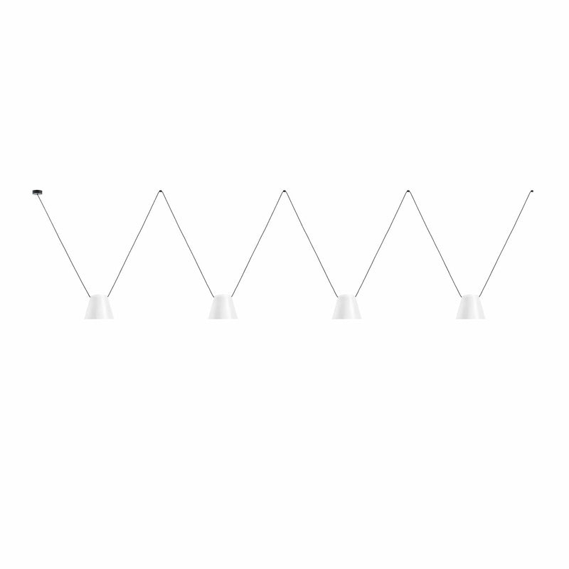 PENDANT ATTIC QUADRUPLE CONIC SHAPE E27 60 WHITE 3664LM 00-7403-05-14