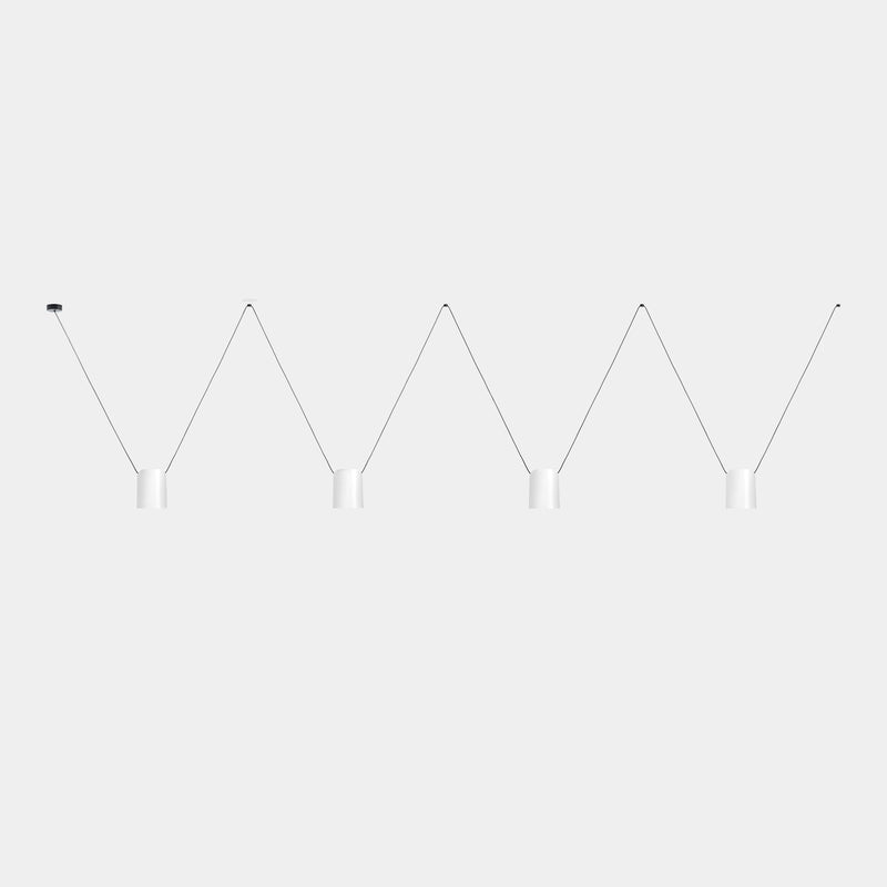 PENDANT ATTIC QUADRUPLE RECTANGULAR SHAPE E27 60 WHITE 3074LM