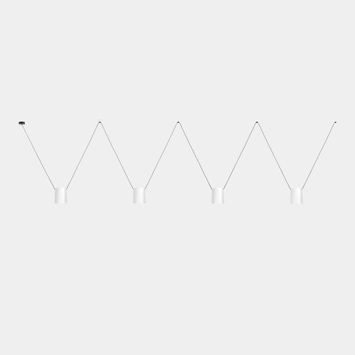 PENDANT ATTIC QUADRUPLE RECTANGULAR SHAPE E27 60 WHITE 3074LM