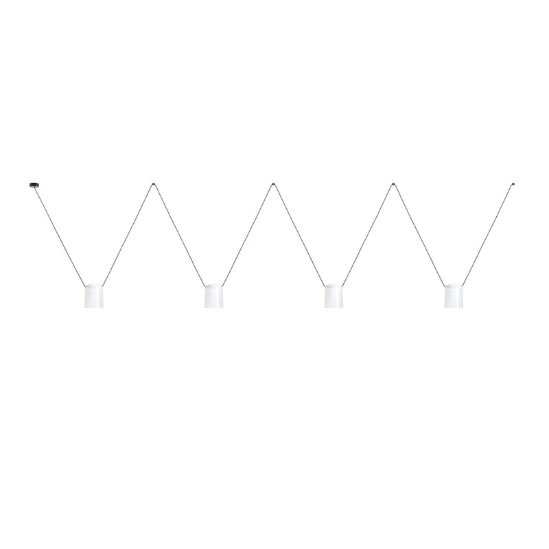 PENDANT ATTIC QUADRUPLE RECTANGULAR SHAPE E27 60 WHITE 3074LM 00-7404-05-14