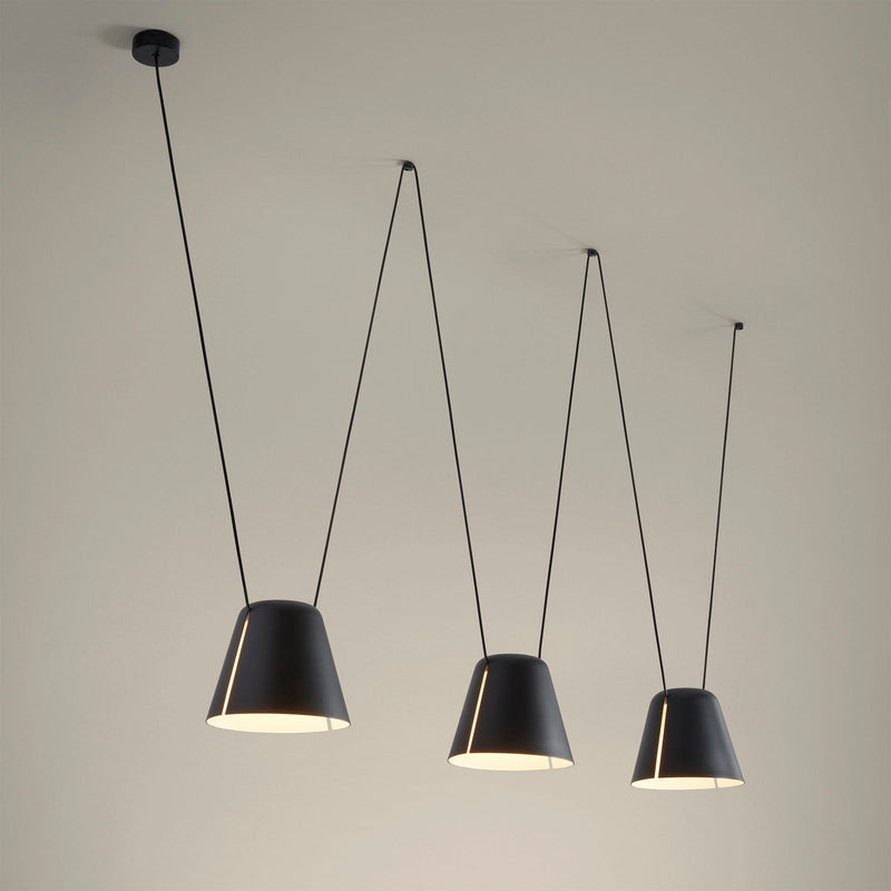 PENDANT ATTIC TRIPLE CONIC SHAPE E27 45 BLACK 2748LM 00-7401-05-05