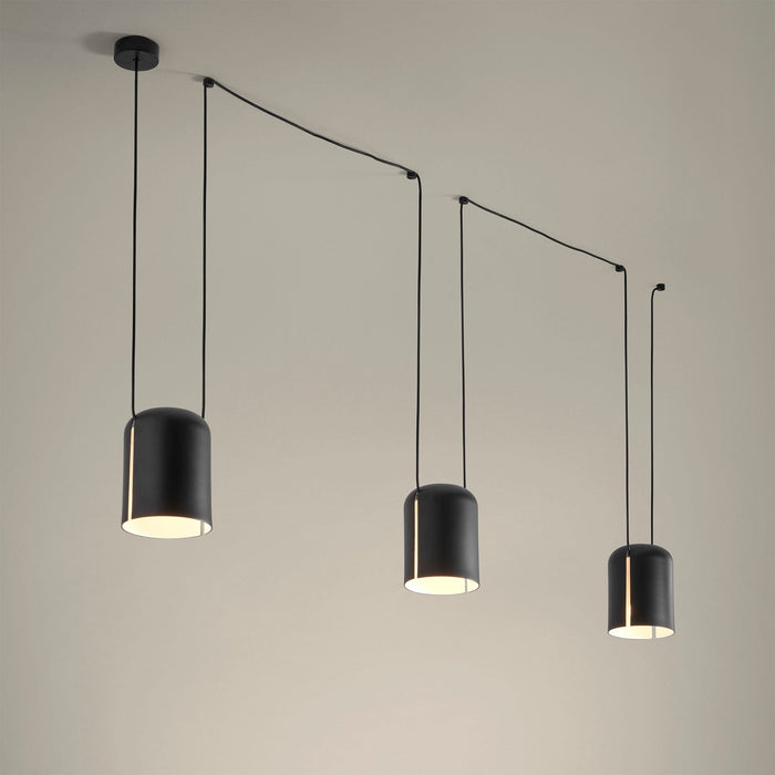 PENDANT ATTIC TRIPLE RECTANGULAR SHAPE E27 45 BLACK 2305LM 00-7398-05-05