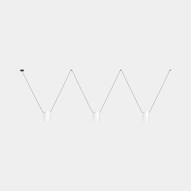 PENDANT ATTIC TRIPLE RECTANGULAR SHAPE E27 45 WHITE 2305LM