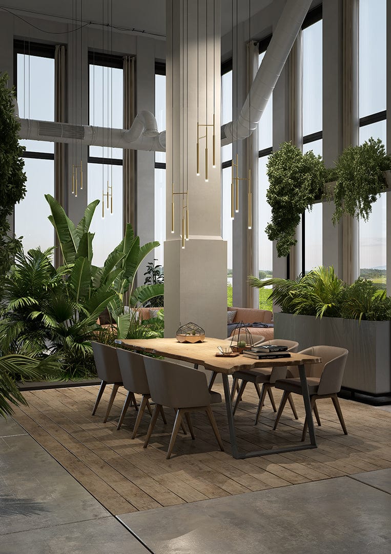 PENDANT CANDLE TRIPLEX LED 11.5 LED WARM-WHITE 2700K PHASE CUT BRASS 461LM