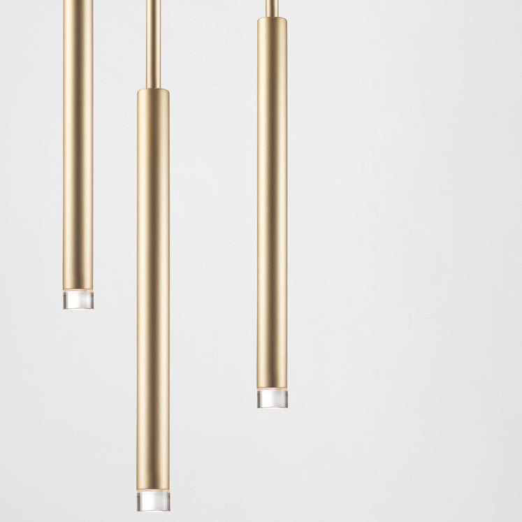 PENDANT CANDLE TRIPLEX LED 11.5 LED WARM-WHITE 2700K PHASE CUT BRASS 461LM
