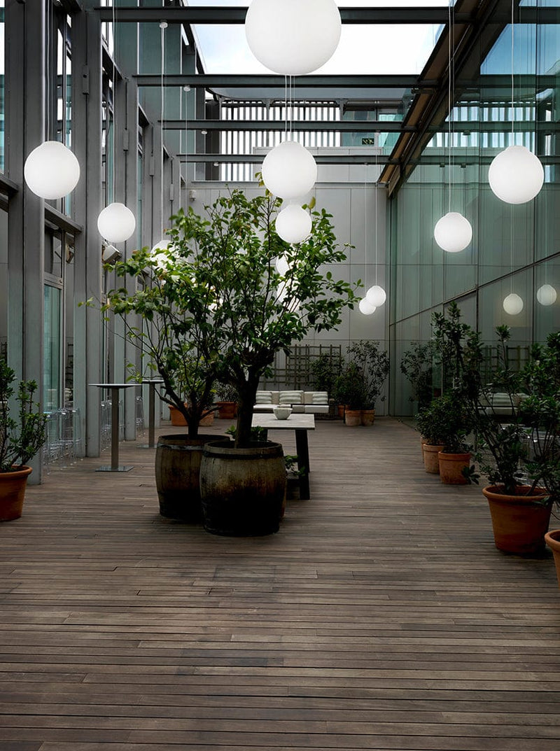 PENDANT CHILLOUT IP44 CISNE PENDANT Ø400MM E27 15 WHITE 2550LM