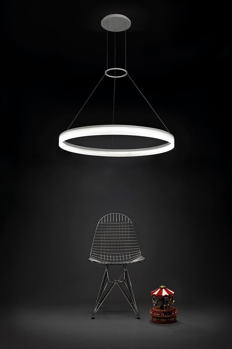 PENDANT CIRC ROUND Ø1000 LED 49.3 LED WARM-WHITE 3000K ON-OFF WHITE 3473LM