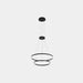 PENDANT CIRCULAR DOWNWARD 2 RINGS (Ø900 Ø600) LED 77.5 LED WARM-WHITE 2400K 0-