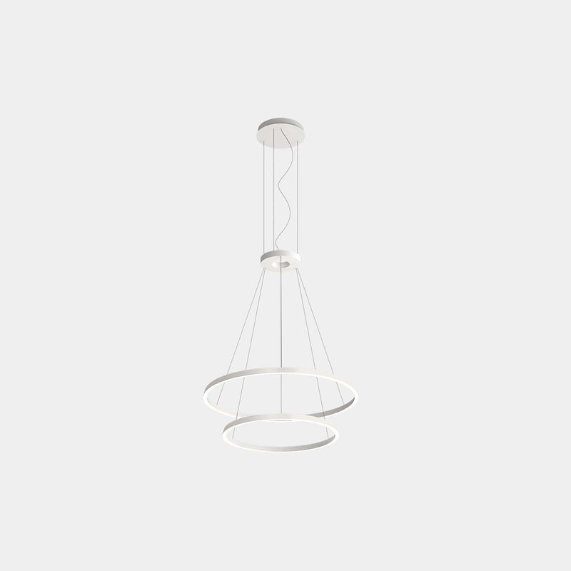 PENDANT CIRCULAR DOWNWARD 2 RINGS (Ø900 Ø600) LED 77.5 LED WARM-WHITE 2400K 0-