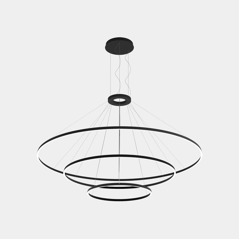 PENDANT CIRCULAR DOWNWARD 3 RINGS (Ø3000 Ø2000 Ø1200) LED 320 LED NEUTRAL-WHI
