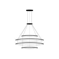 PENDANT CIRCULAR INWARD 4 RINGS (Ø1200 Ø2000 Ø2000 Ø1200) LED 390 LED NEUTRA