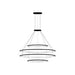 PENDANT CIRCULAR INWARD 4 RINGS (Ø1200 Ø2000 Ø2000 Ø1200) LED 390 LED NEUTRA