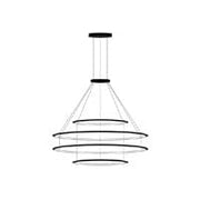 PENDANT CIRCULAR INWARD 4 RINGS (Ø600 Ø1200 Ø1200 Ø600) LED 216 LED WARM-WHI