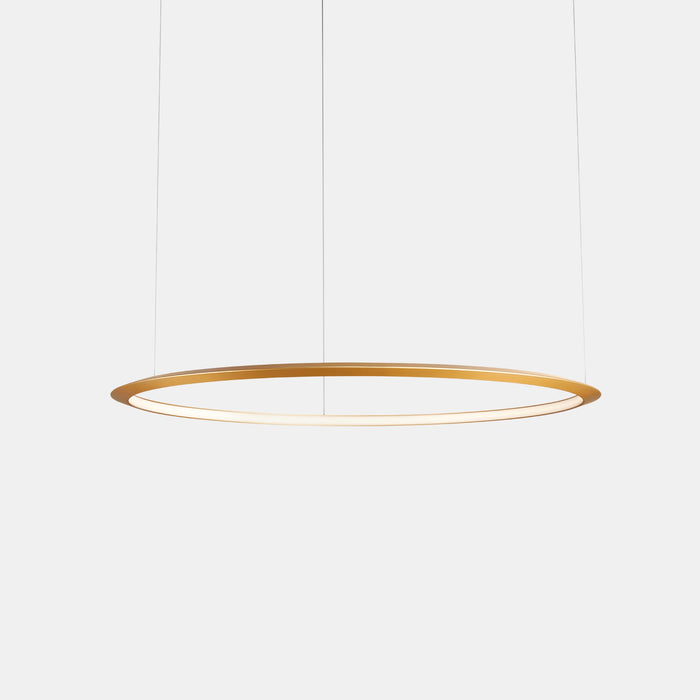 PENDANT CIRCULAR INWARD Ø3000 SURFACE LED 190 LED WARM-WHITE 2400K ON-OFF GOLD