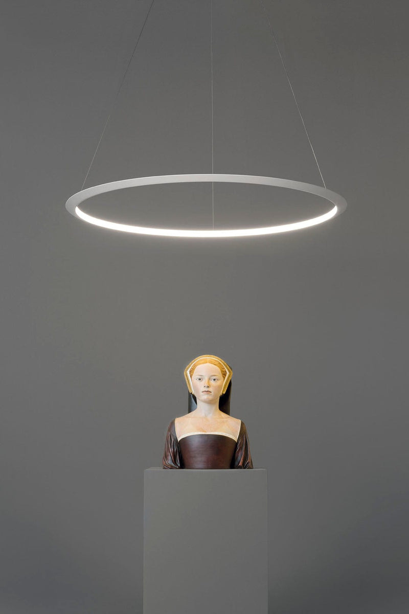 PENDANT CIRCULAR INWARD Ø600 SURFACE LED 39 LED WARM-WHITE 2700K 0-10V BLACK 22