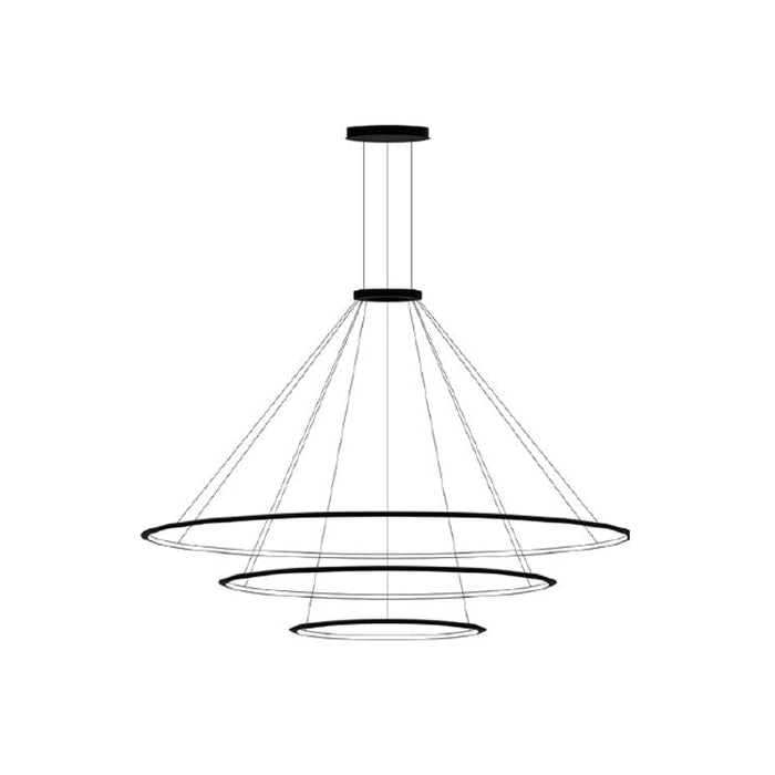 PENDANT CIRCULAR OUTWARD 3 RINGS (Ø2000 Ø1200 Ø600) LED 234 LED NEUTRAL-WHITE