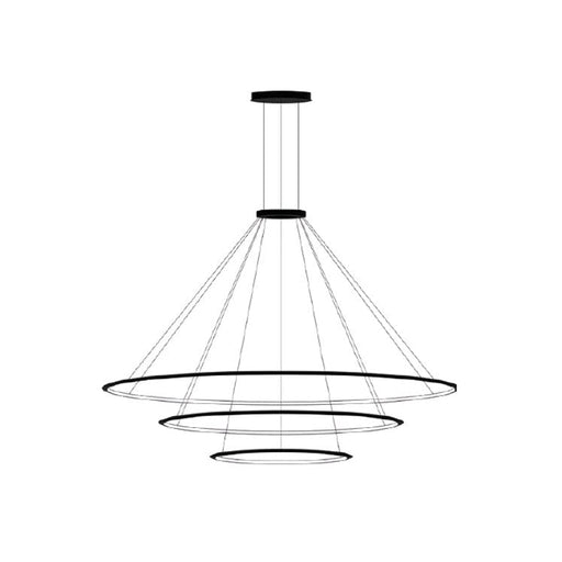 PENDANT CIRCULAR OUTWARD 3 RINGS (Ø2000 Ø1200 Ø600) LED 234 LED NEUTRAL-WHITE