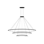 PENDANT CIRCULAR OUTWARD 3 RINGS (Ø2000 Ø1200 Ø600) LED 234 LED WARM-WHITE 24
