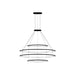 PENDANT CIRCULAR OUTWARD 4 RINGS (Ø1200 Ø2000 Ø2000 Ø1200) LED 390 LED NEUTR