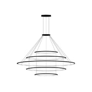 PENDANT CIRCULAR OUTWARD 5 RINGS (Ø600 Ø1200 Ø2000 Ø1200 Ø600) LED 340 LED