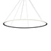 PENDANT CIRCULAR OUTWARD Ø1200 SURFACE LED 72 LED WARM-WHITE 2400K 0-10V BLACK