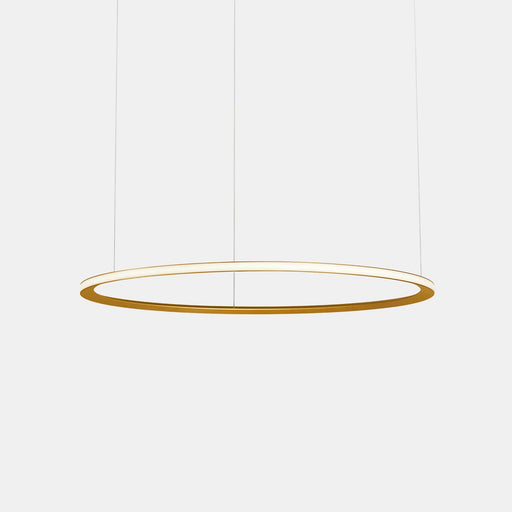 PENDANT CIRCULAR OUTWARD Ø3000 SURFACE LED 190 LED WARM-WHITE 2700K 0-10V GOLD