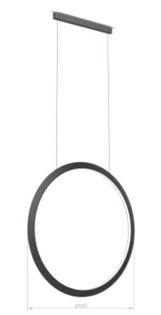 PENDANT CIRCULAR VERTICAL INWARD Ø1200 SURFACE LED 72 LED NEUTRAL-WHITE 4000K 0